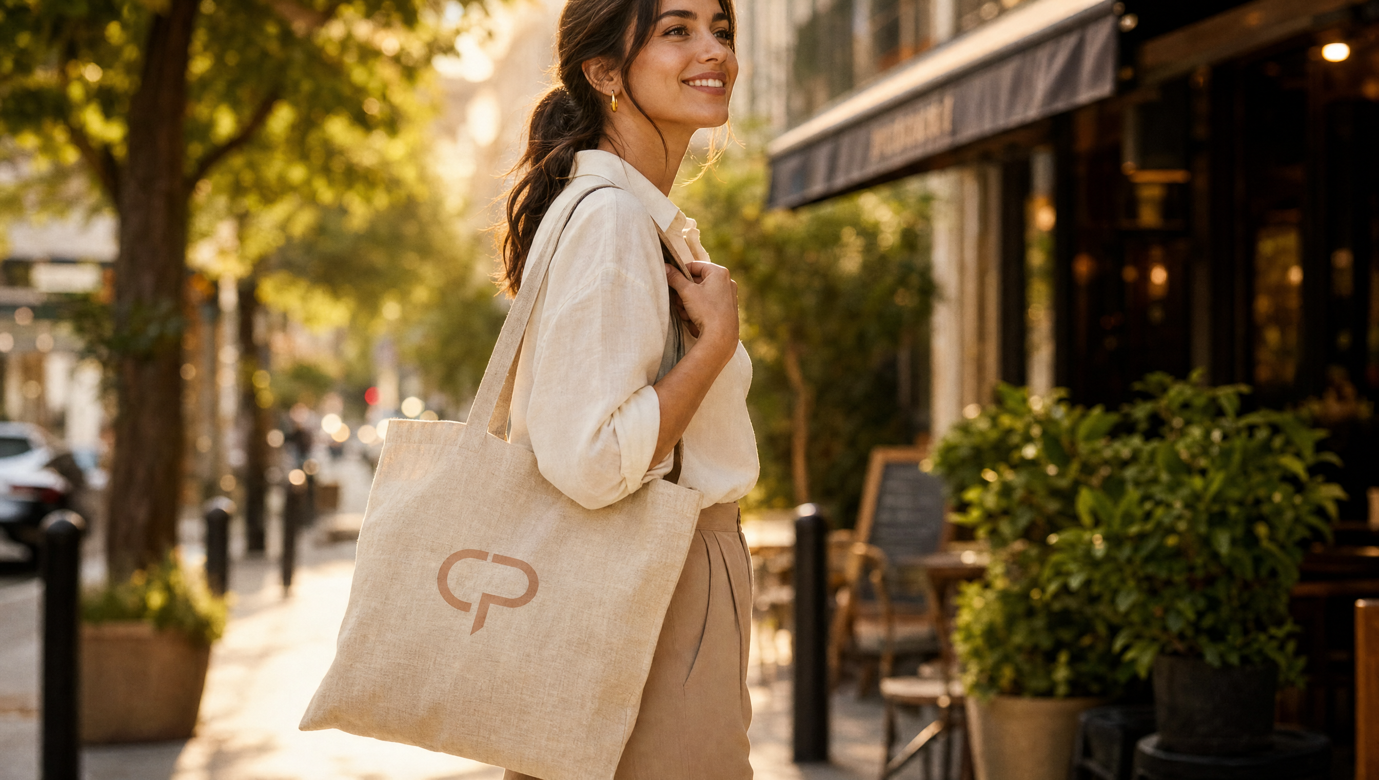 Tote Bag de Lino Personalizada